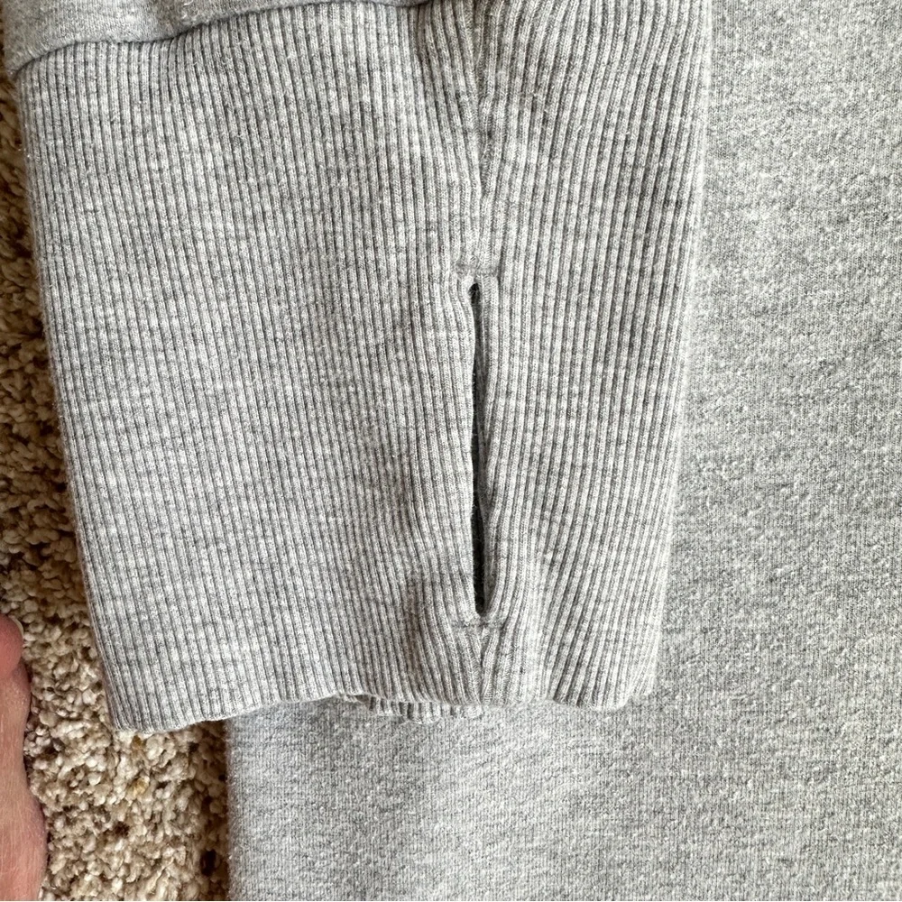 Athleta Tunic Sweatshirt with Cowl Neck and Half Zip Gray Size 1X - Picture 8 of 14
